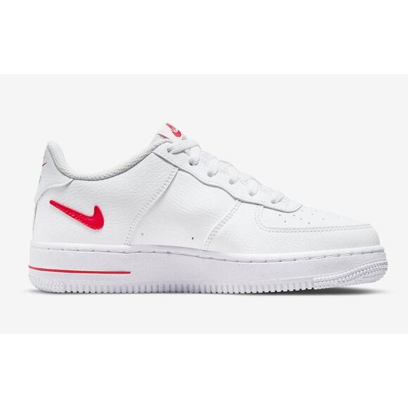 Nike Air Force 1 Low GS Cut Out White Red DR7970 100 - SIZE 5Y / 6.5 WOMENS main image 12